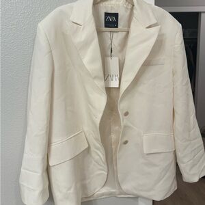 Zara Women's Cream Blazer